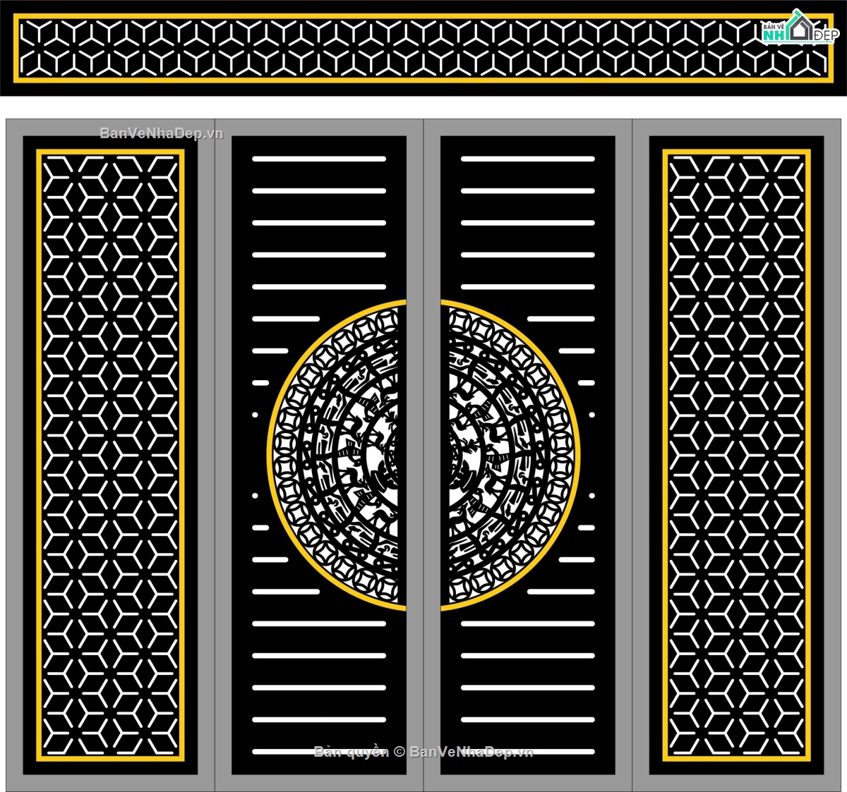 cổng 4  cánh cnc,4 cánh cnc,cổng 4 cánh cnc